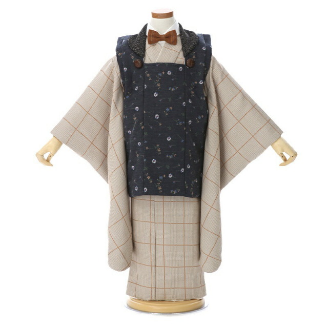 3歳男の子被布着物画像