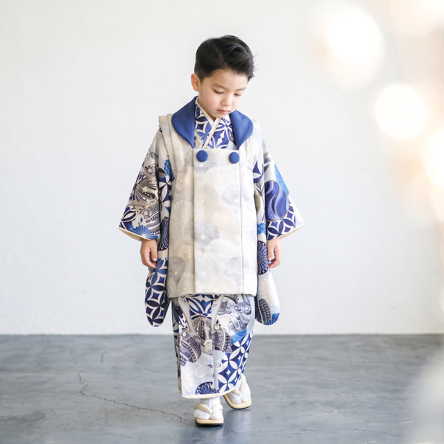 七五三被布3歳男の子モデル画像