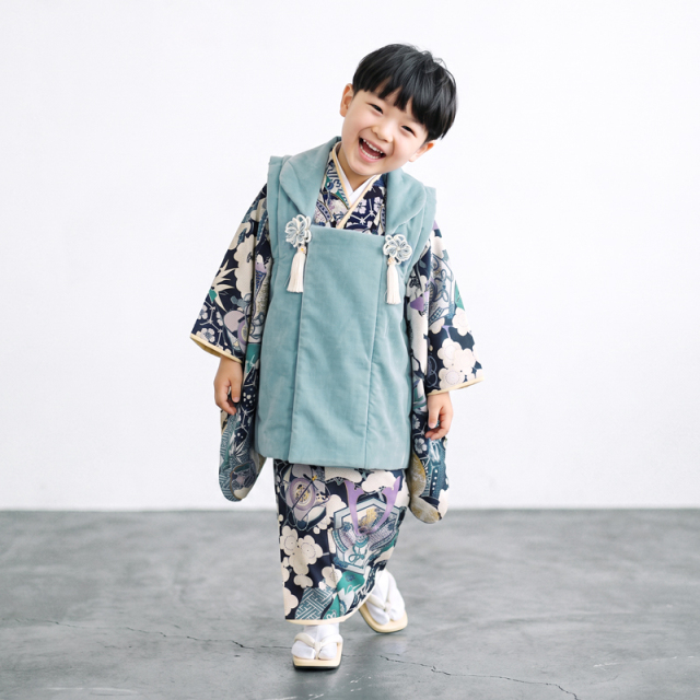七五三被布3歳男の子モデル画像