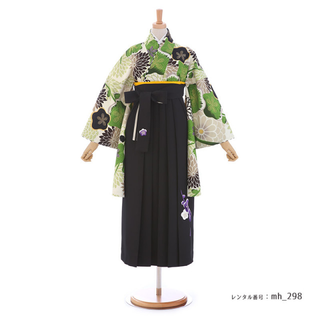 小学校卒業式 袴5点セット紐下84cmブーツ23.5cm　長襦袢　帯 Amazon.co.jp: 卒業式 袴 小学生 JAPAN STYLE 購入 袴セット