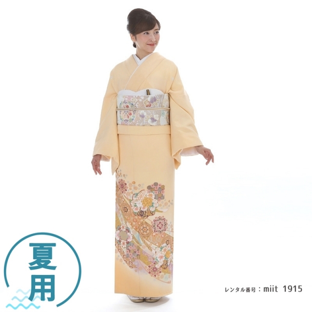 miit_1915 色留袖　単衣　大熨斗花車