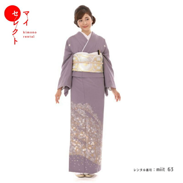 色留袖 山口美術織物 吉慶舞桜 ／ miit_63