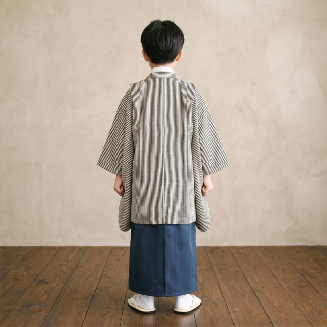 5歳男の子袴レンタル着物モデル画像