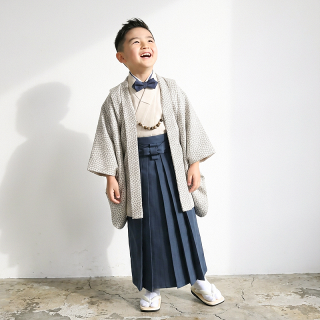 5歳男の子袴レンタル着物モデル画像