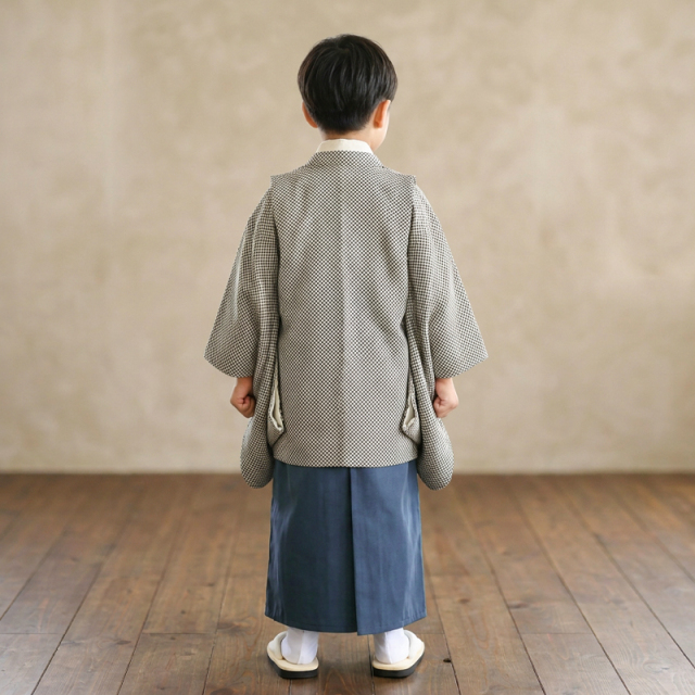 5歳男の子袴レンタル着物モデル画像