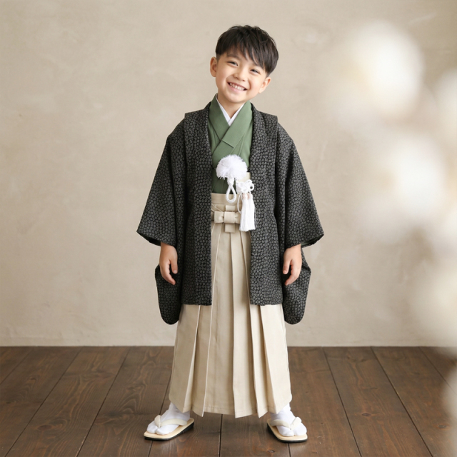 5歳男の子着物モデル画像