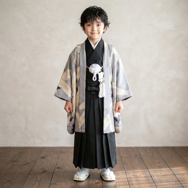 5歳男の子着物モデル画像