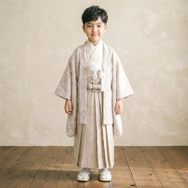 5歳男の子着物モデル画像