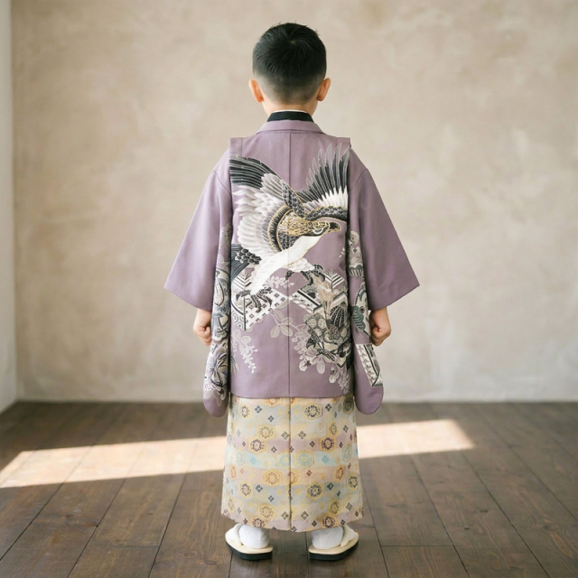 5歳男の子着物モデル画像