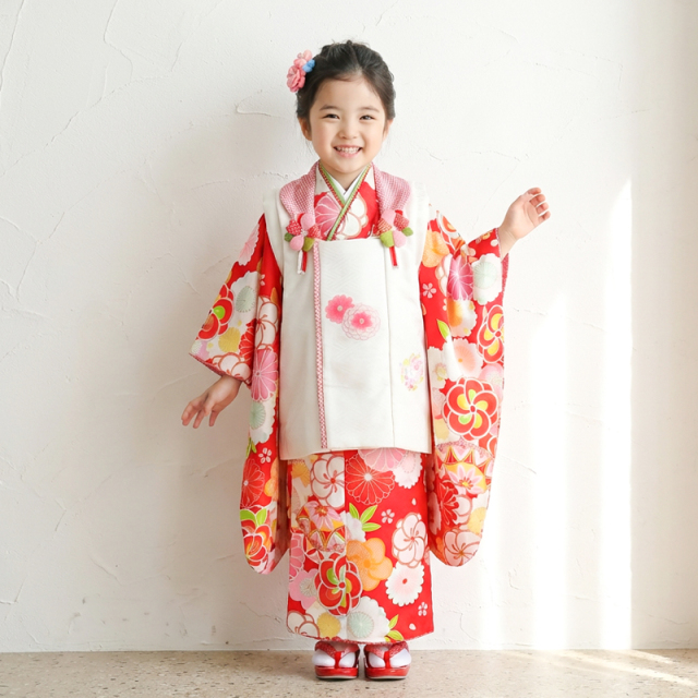 七五三レンタル着物3歳女の子モデル画像