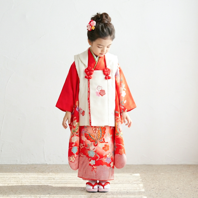 七五三レンタル着物3歳女の子モデル画像