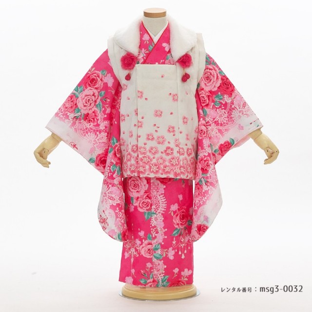 3歳女の子被布着物画像