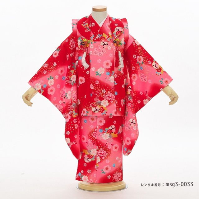 3歳女の子被布着物画像