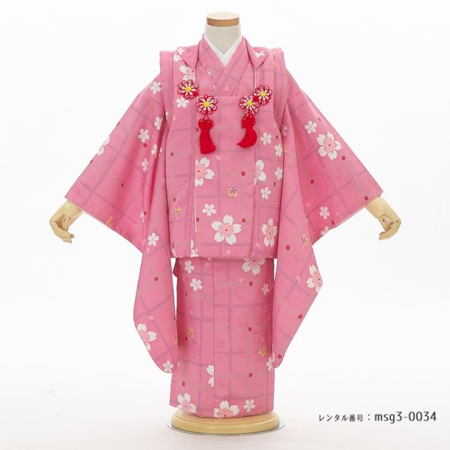 3歳女の子被布着物画像