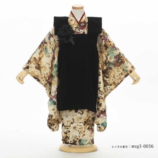 3歳女の子被布着物画像