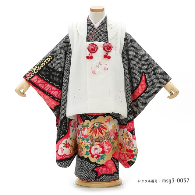 3歳女の子被布着物画像