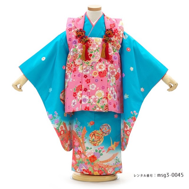 3歳女の子被布着物画像