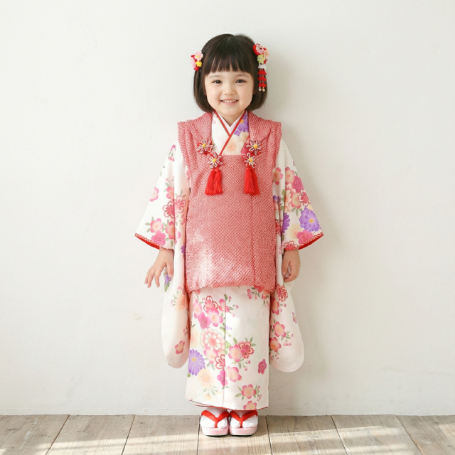 七五三レンタル着物3歳女の子モデル画像