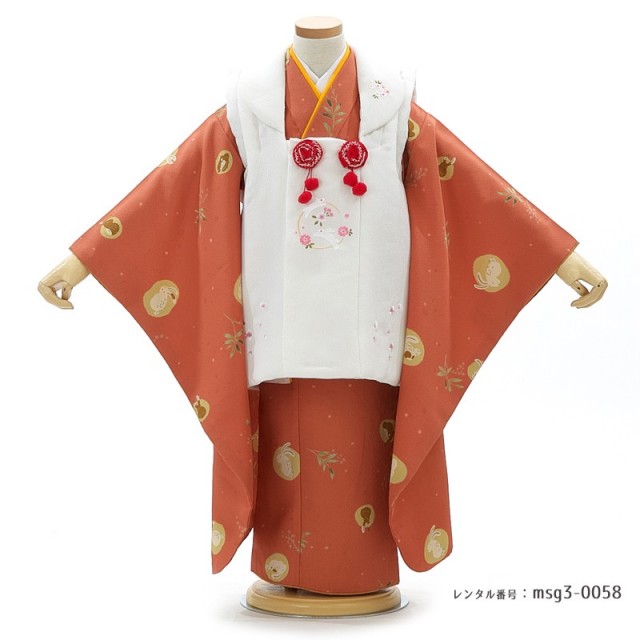 3歳女の子被布着物画像