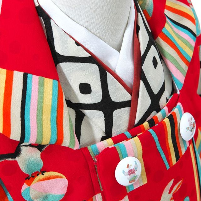 3歳女の子被布着物画像