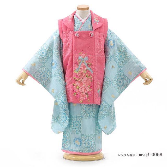 3歳女の子被布着物画像