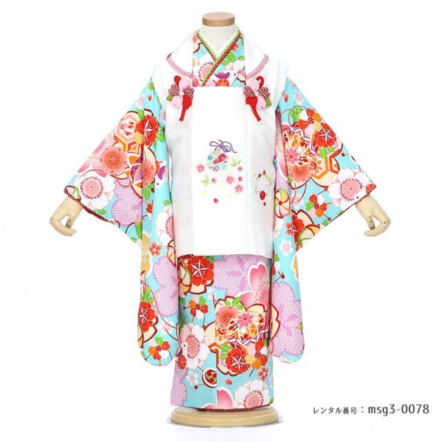 3歳女の子被布着物画像