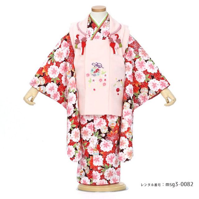 3歳女の子被布着物画像