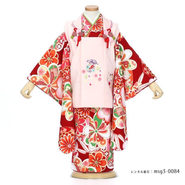 3歳女の子被布着物画像