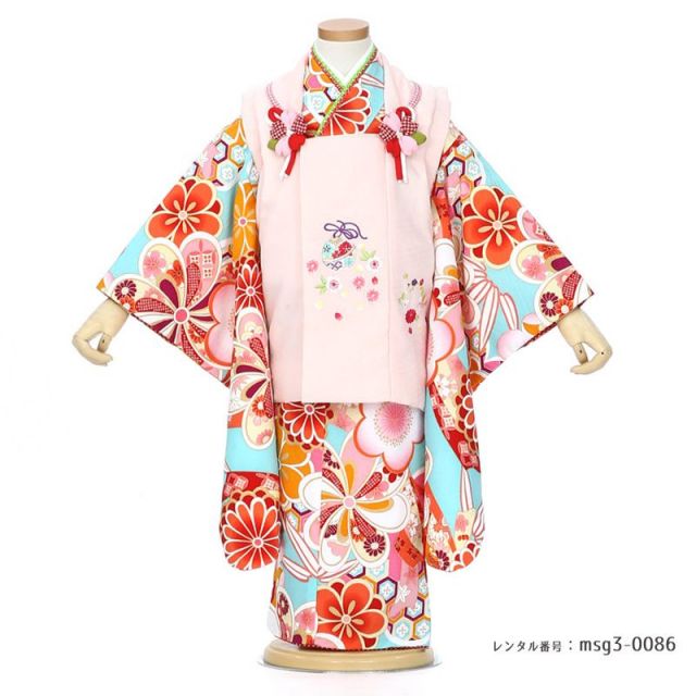 3歳女の子被布着物画像