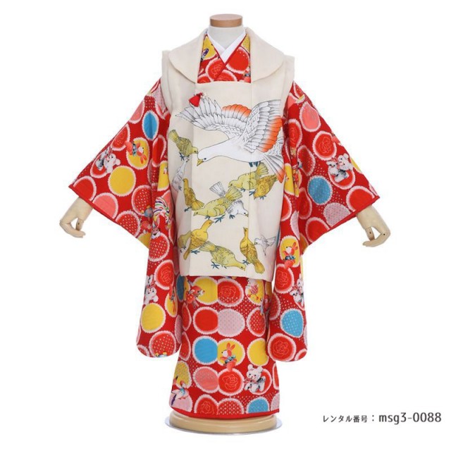 3歳女の子被布着物画像