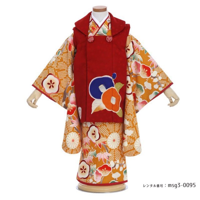 3歳女の子被布着物画像