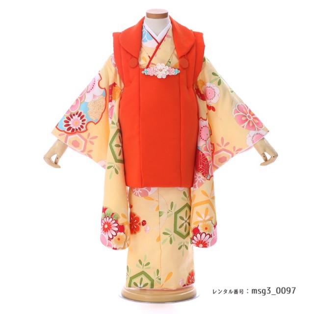 3歳女の子被布着物画像