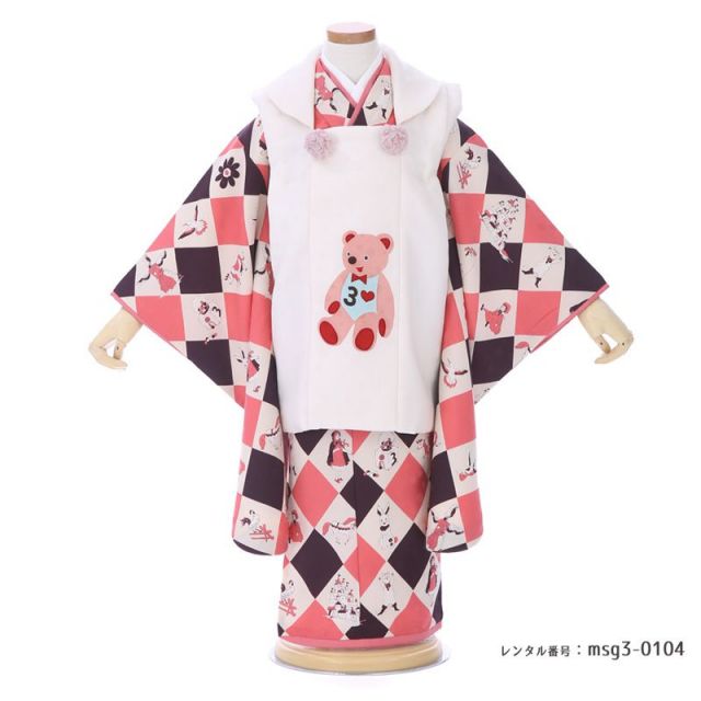 3歳女の子被布着物画像