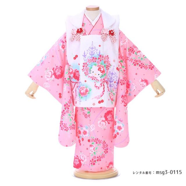 3歳女の子被布着物画像