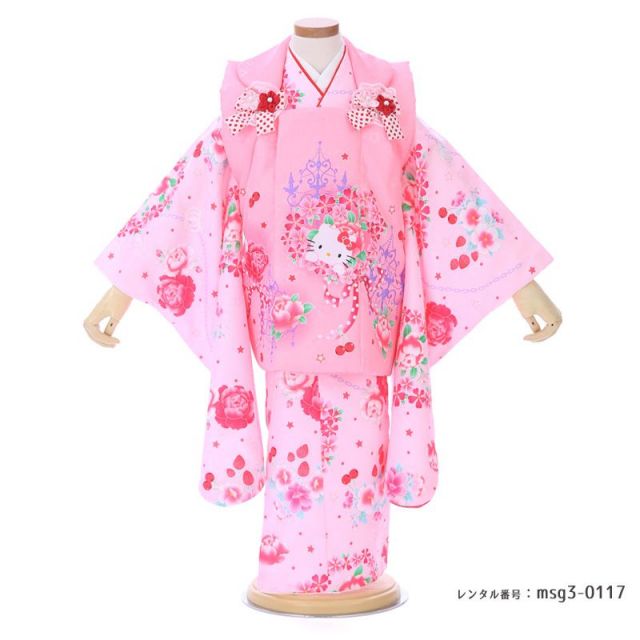 3歳女の子被布着物画像