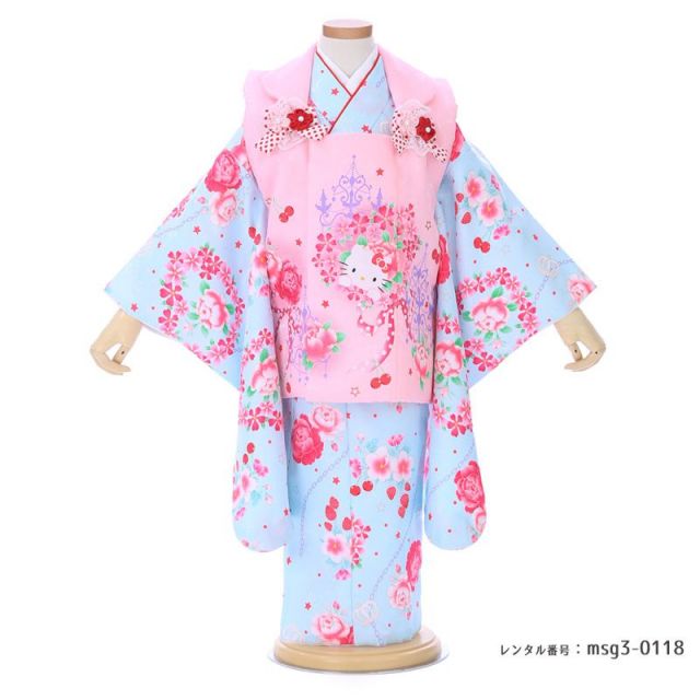 3歳女の子被布着物画像
