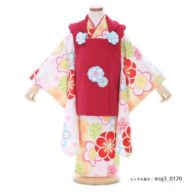 3歳女の子被布着物画像