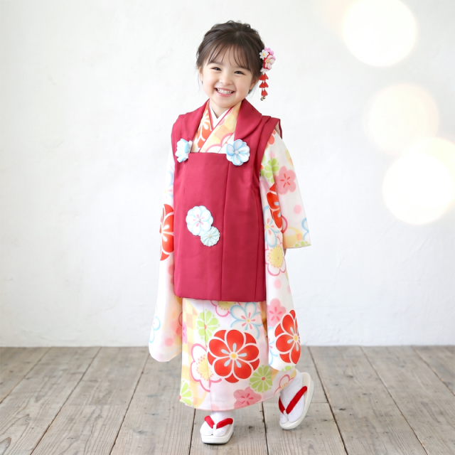七五三レンタル着物3歳女の子モデル画像