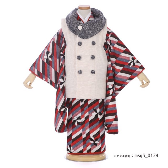 3歳女の子被布着物画像