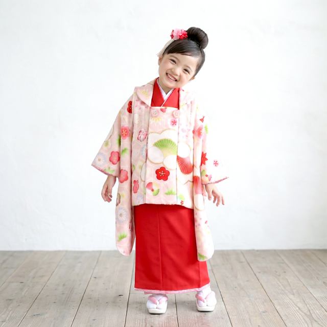 七五三レンタル着物3歳女の子モデル画像