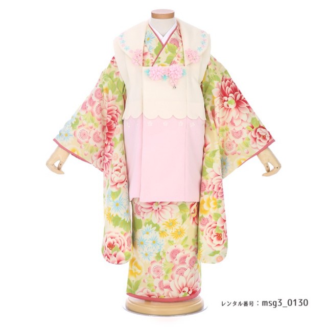 3歳女の子被布着物画像