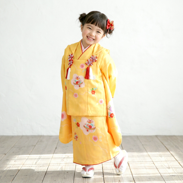 七五三レンタル着物3歳女の子モデル画像