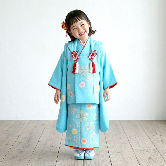 七五三レンタル着物3歳女の子モデル画像