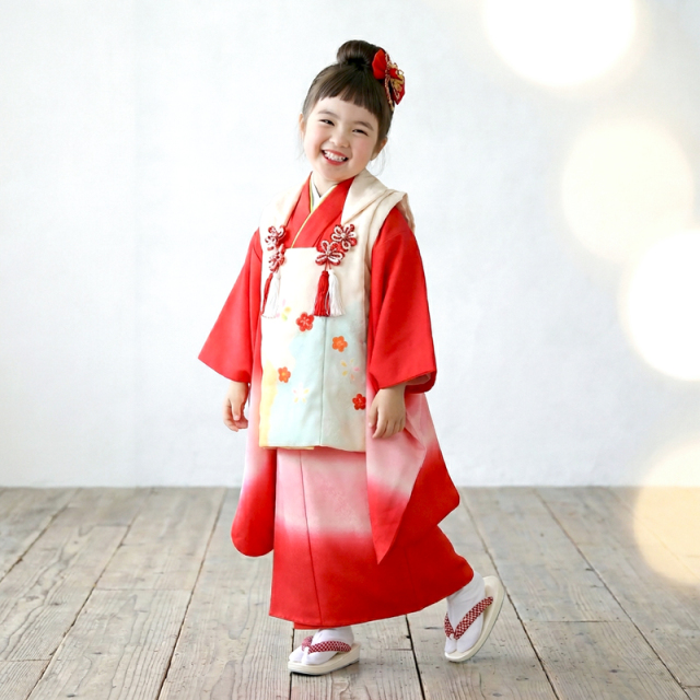 七五三レンタル着物3歳女の子モデル画像