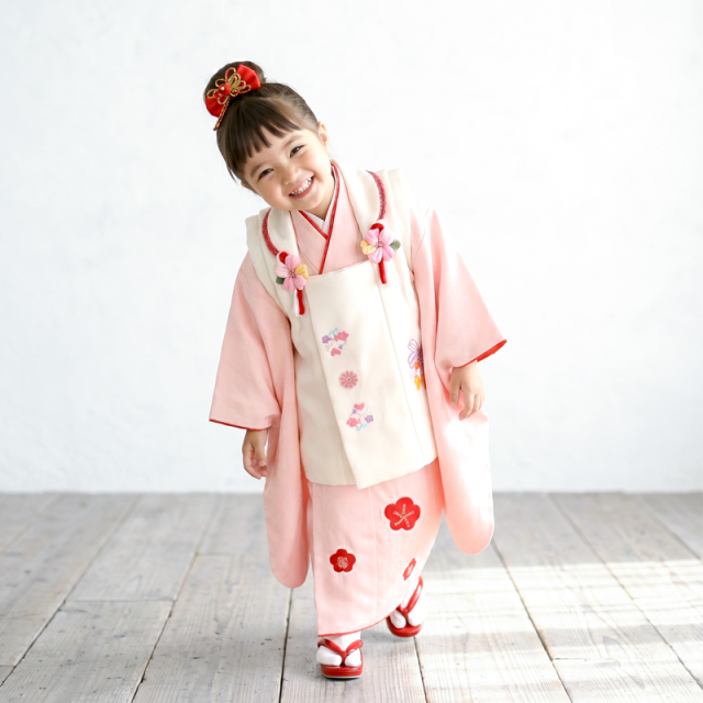七五三レンタル着物3歳女の子モデル画像
