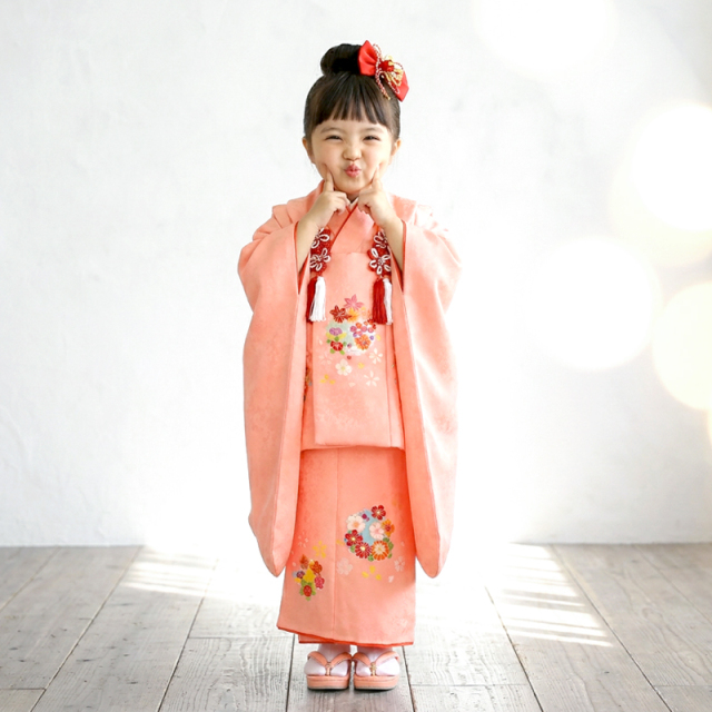 七五三レンタル着物3歳女の子モデル画像