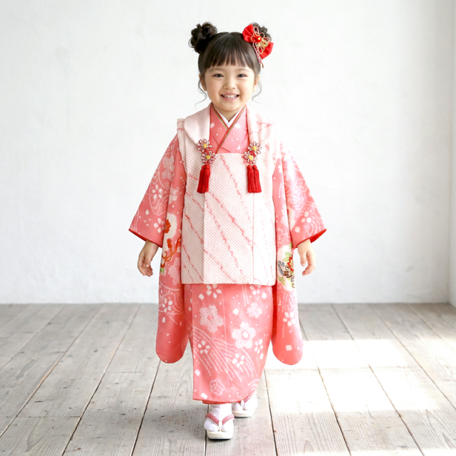 七五三レンタル着物3歳女の子モデル画像