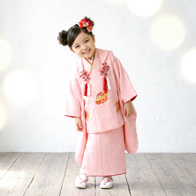 七五三レンタル着物3歳女の子モデル画像