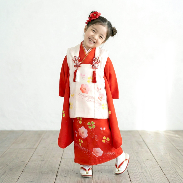 七五三レンタル着物3歳女の子モデル画像