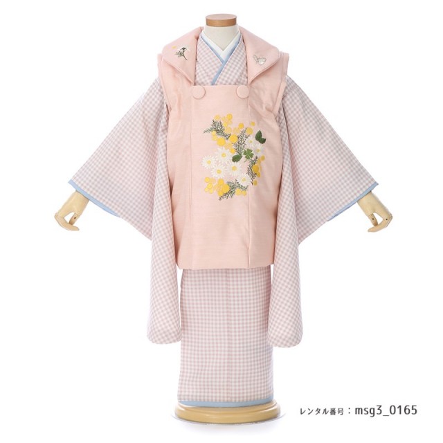3歳女の子被布着物画像